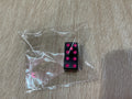 Hot Pink on Black Mahjong Dice