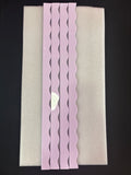 My Fair Mahjong MAHJONG RACK PUSHER ADD ON-MAGNETIC | Premium Acrylic Set(4): Scalloped Macaron Purple Solid