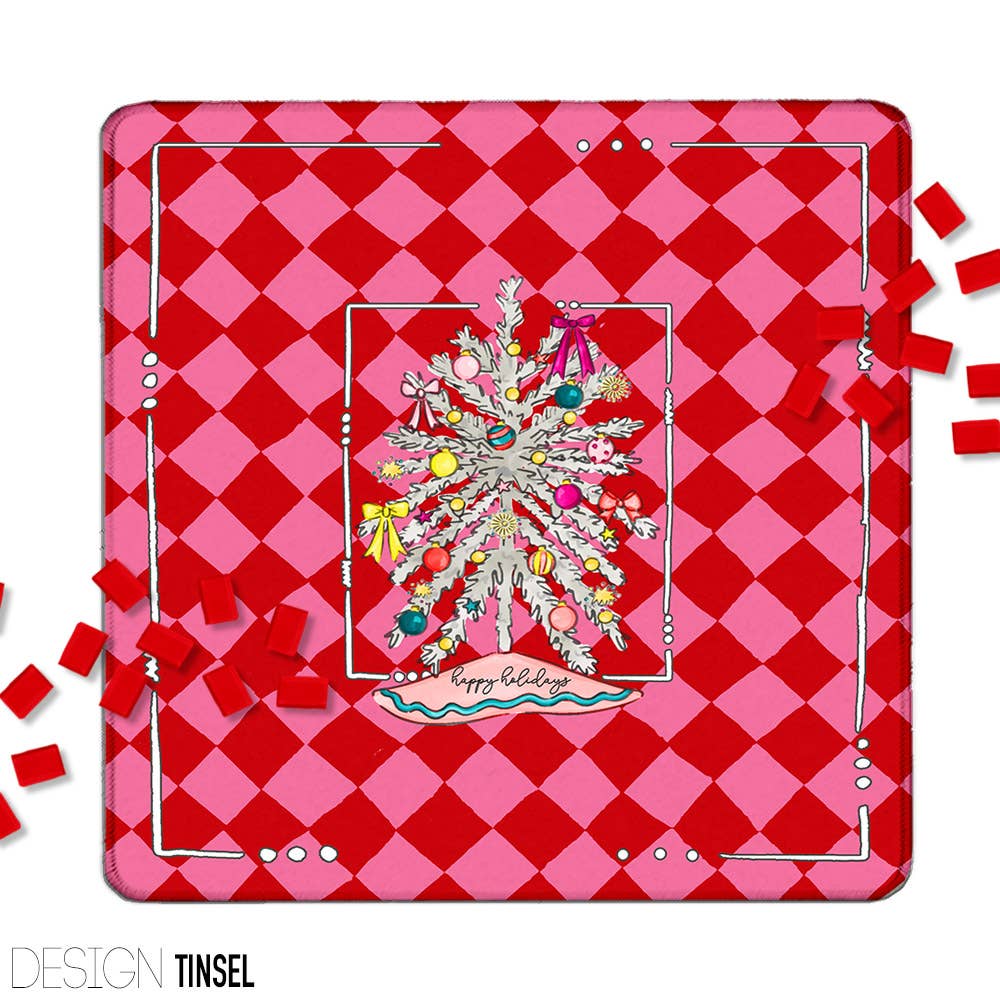 Mahjong Mat 31", Neoprene, Holiday, Christmas, Winter : Sugar Plum / Neoprene without bag
