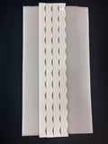 My Fair Mahjong MAHJONG RACK PUSHER ADD ON-MAGNETIC | Premium Acrylic Set(4): Scalloped White Solid