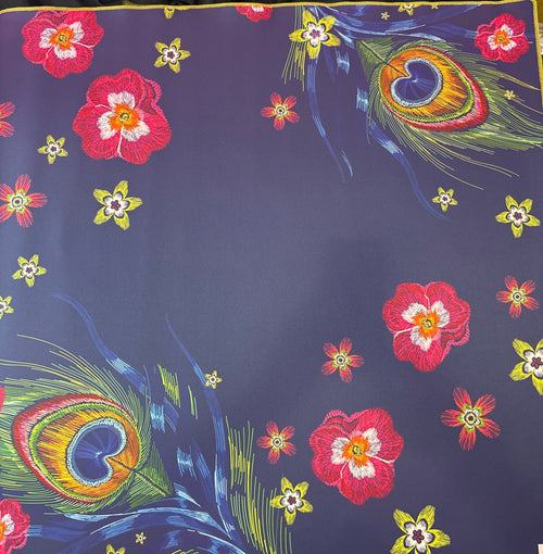 Bespoke double sided peacock  mahjong mat