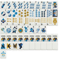 Mahjong Sisterhood Kappa Kappa Gamma Bid Day Bundle- Mahjong Tiles, Mat, and Shufflers