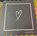A Beautiful Line- Black Scallop Mahjong  Mat