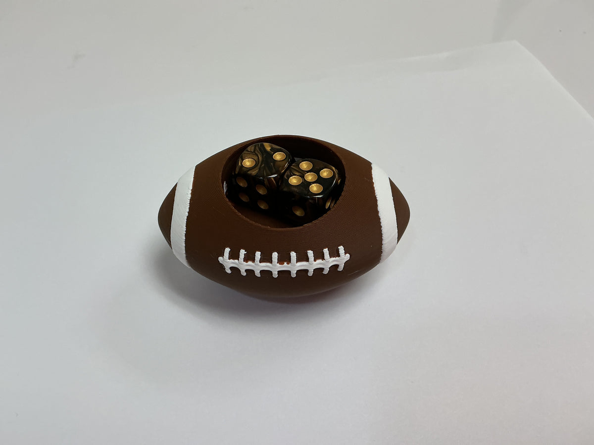 Football Dice Dish w/Dice