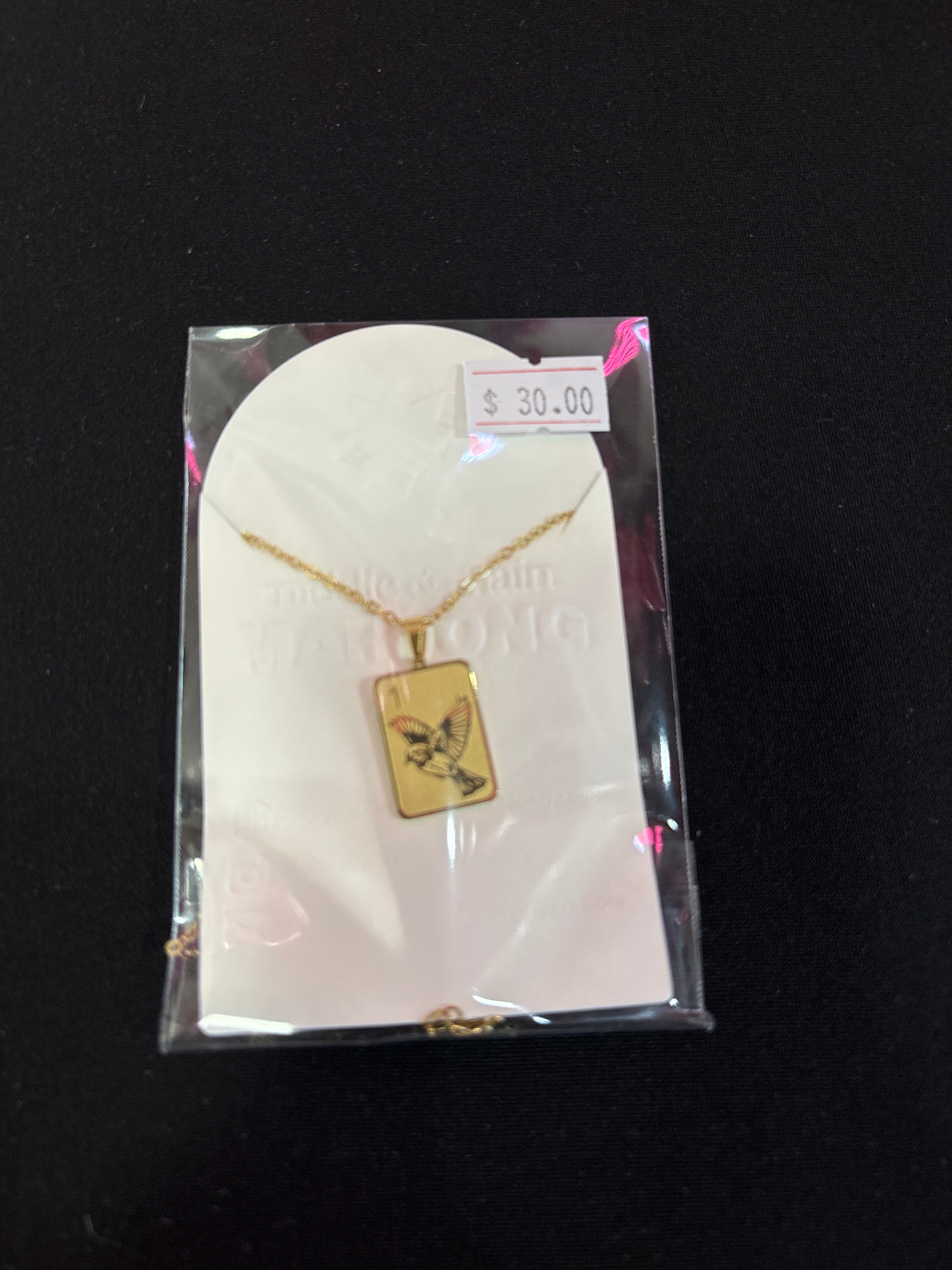 Middle and Main Mahjong Necklace