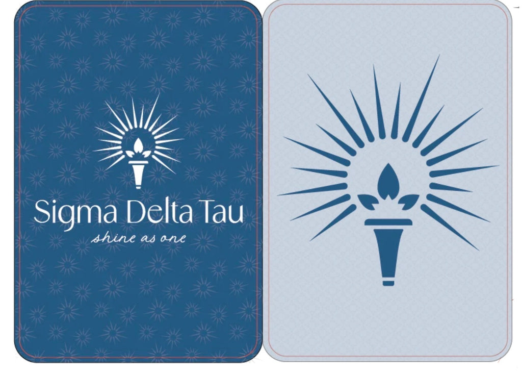 Mahjong Sisterhood Sigma Delta Tau Bid Day Bundle- Mahjong Tiles, Mat, and Shufflers