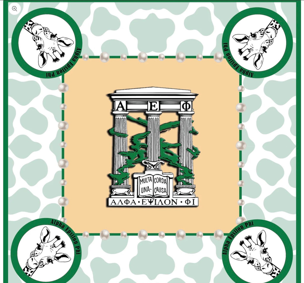 Mahjong Sisterhood Alpha Epsilon Pi Bid Day Bundle - Mahjong Tiles, Mat, and Shufflers