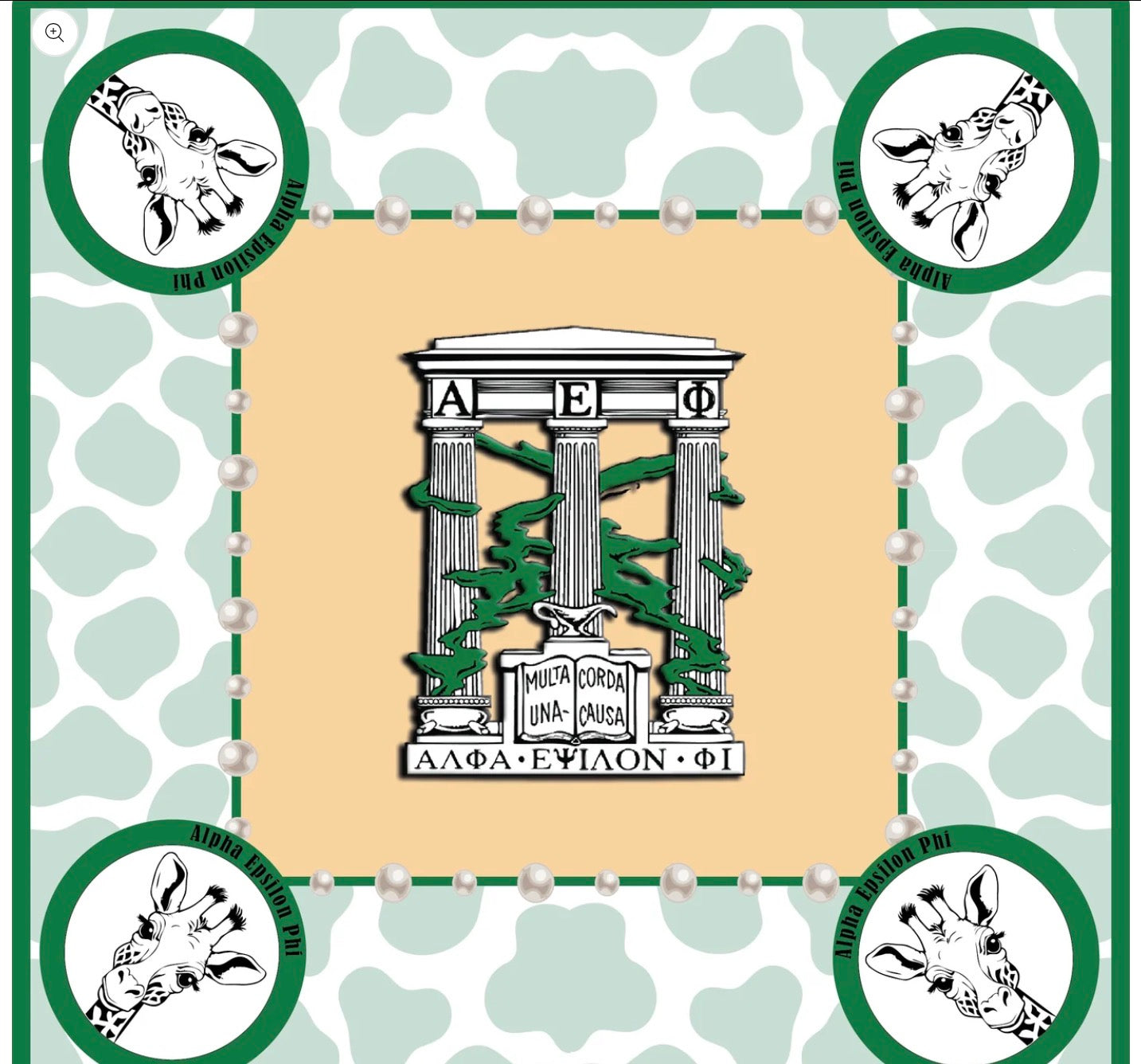 Mahjong Sisterhood Alpha Epsilon Pi Bid Day Bundle - Mahjong Tiles, Mat, and Shufflers