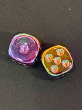 Rainbow Metallic Mahjong Dice
