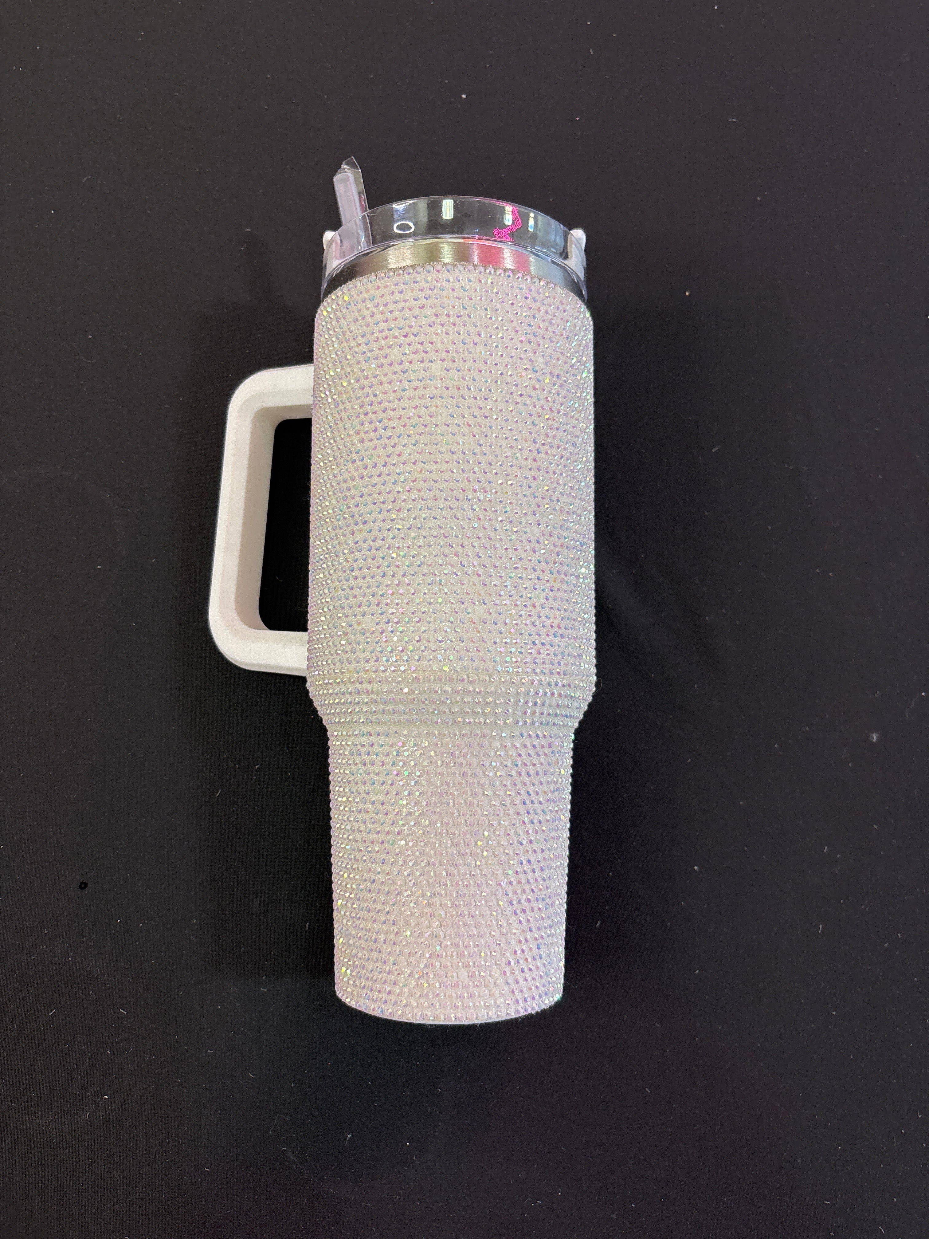 White Sparkle Tumbler Cup