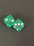 Clear Emerald Green Mahjong Dice