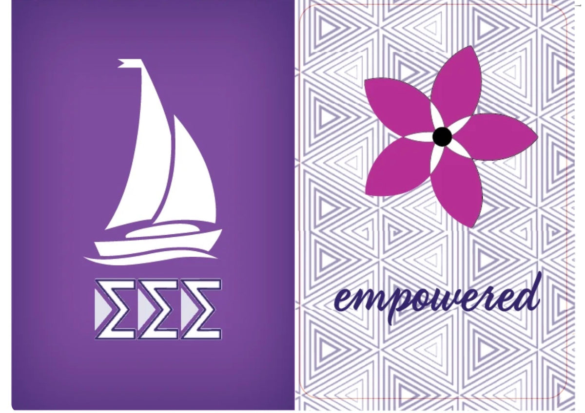 Mahjong Sisterhood Tri Sigma Bid Day Bundle- Mahjong Tiles, Mat, and Shufflers