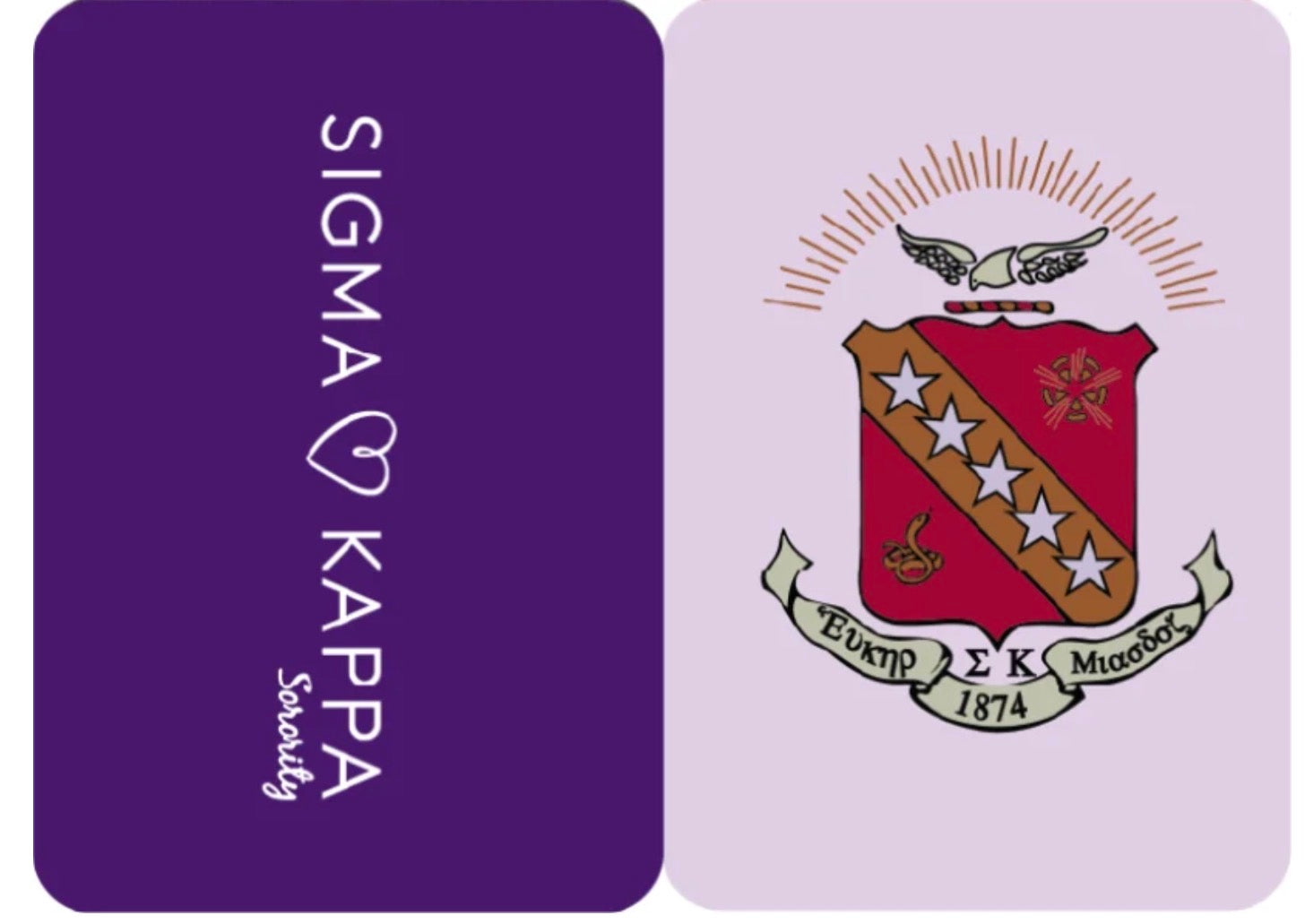 Mahjong Sisterhood Sigma Kappa Bid Day Bundle- Mahjong Tiles, Mat, and Shufflers