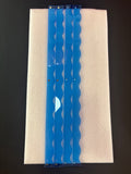 My Fair Mahjong MAHJONG RACK PUSHER ADD ON-MAGNETIC | Premium Acrylic Set(4): Scalloped Blue Transparent
