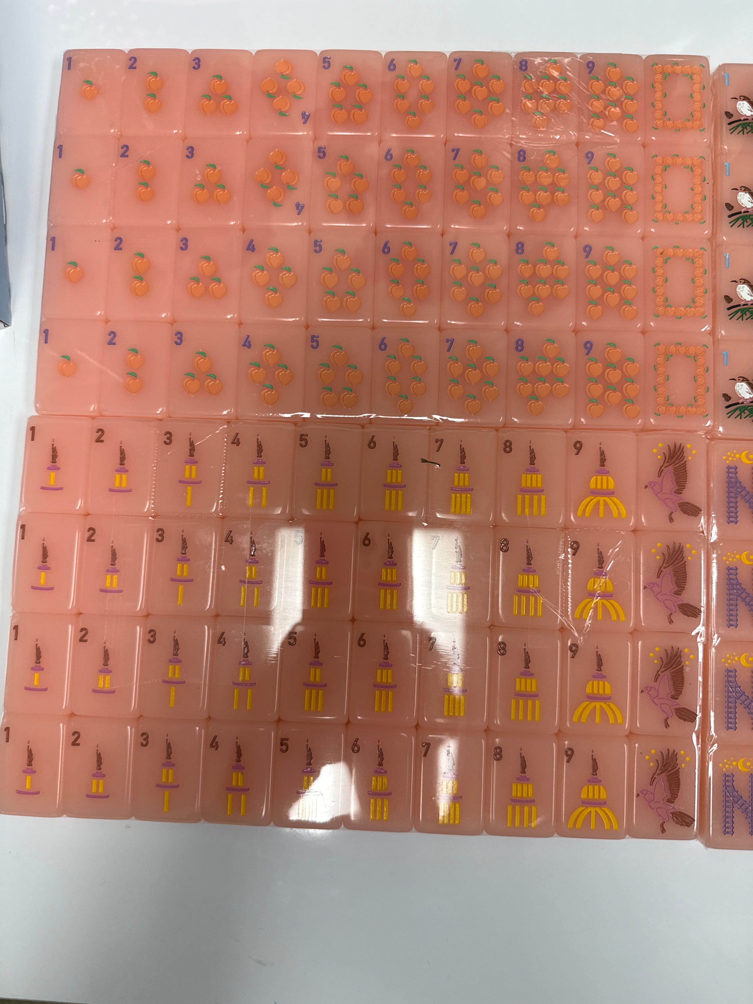 Middle and Main Mahjong Peach n' Pine Georgia Tiles
