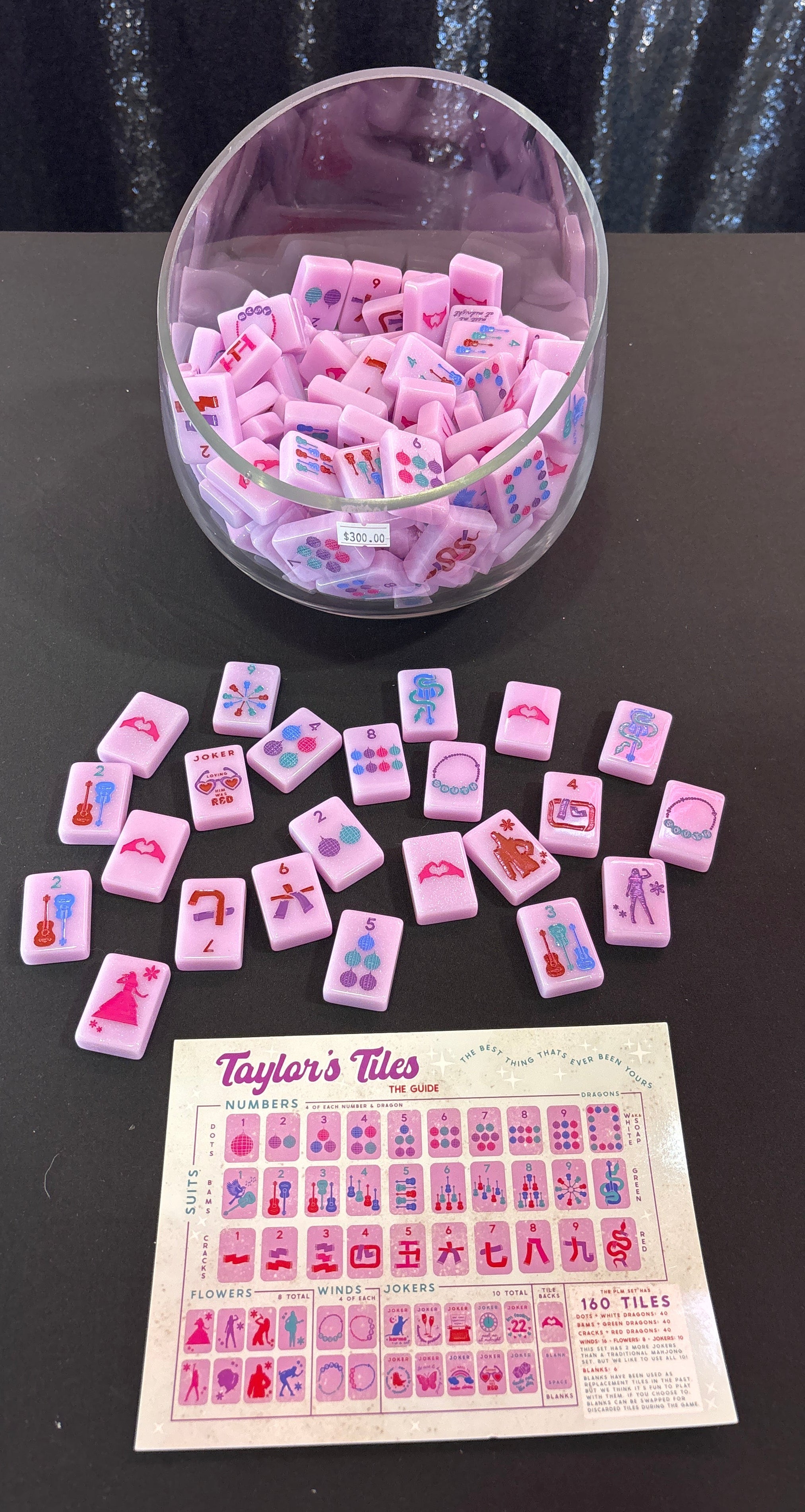 Peace Love Taylor Mahjong Tiles  LIMIT ONE PER PERSON FREE SHIP