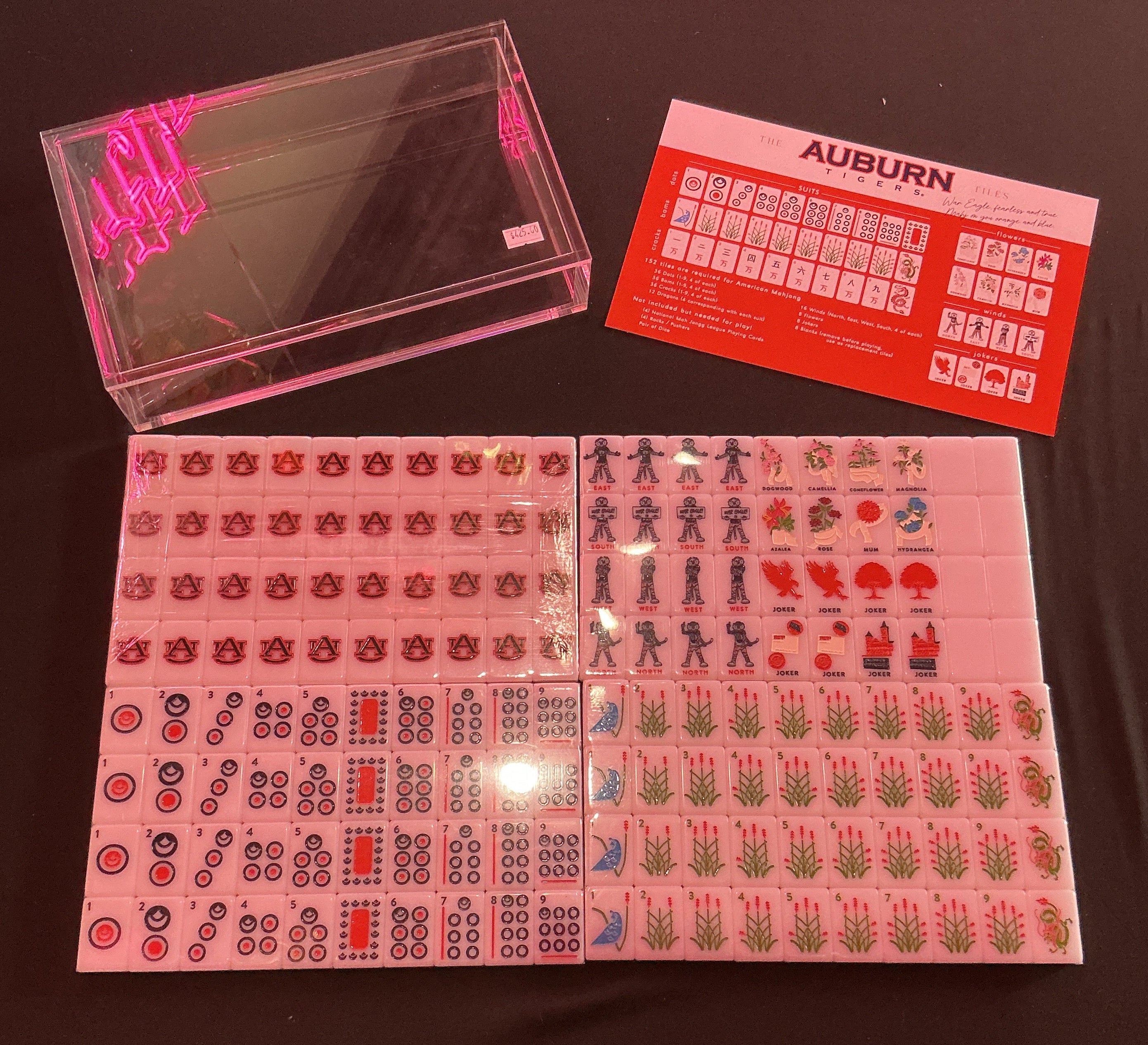 West Wind Mahjong Auburn Tiles