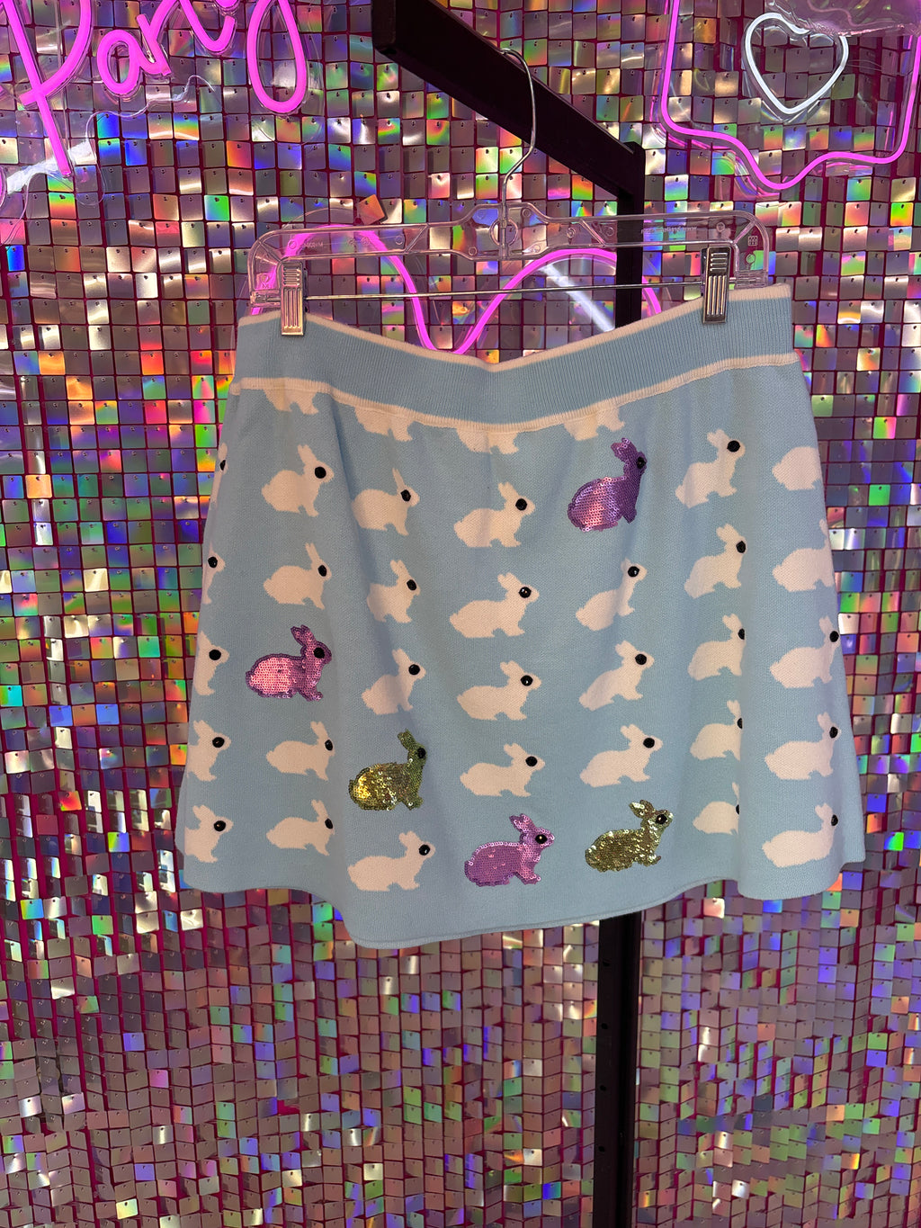 Queen of Sparkles QOS NWT Easter Bunny Skirt XL