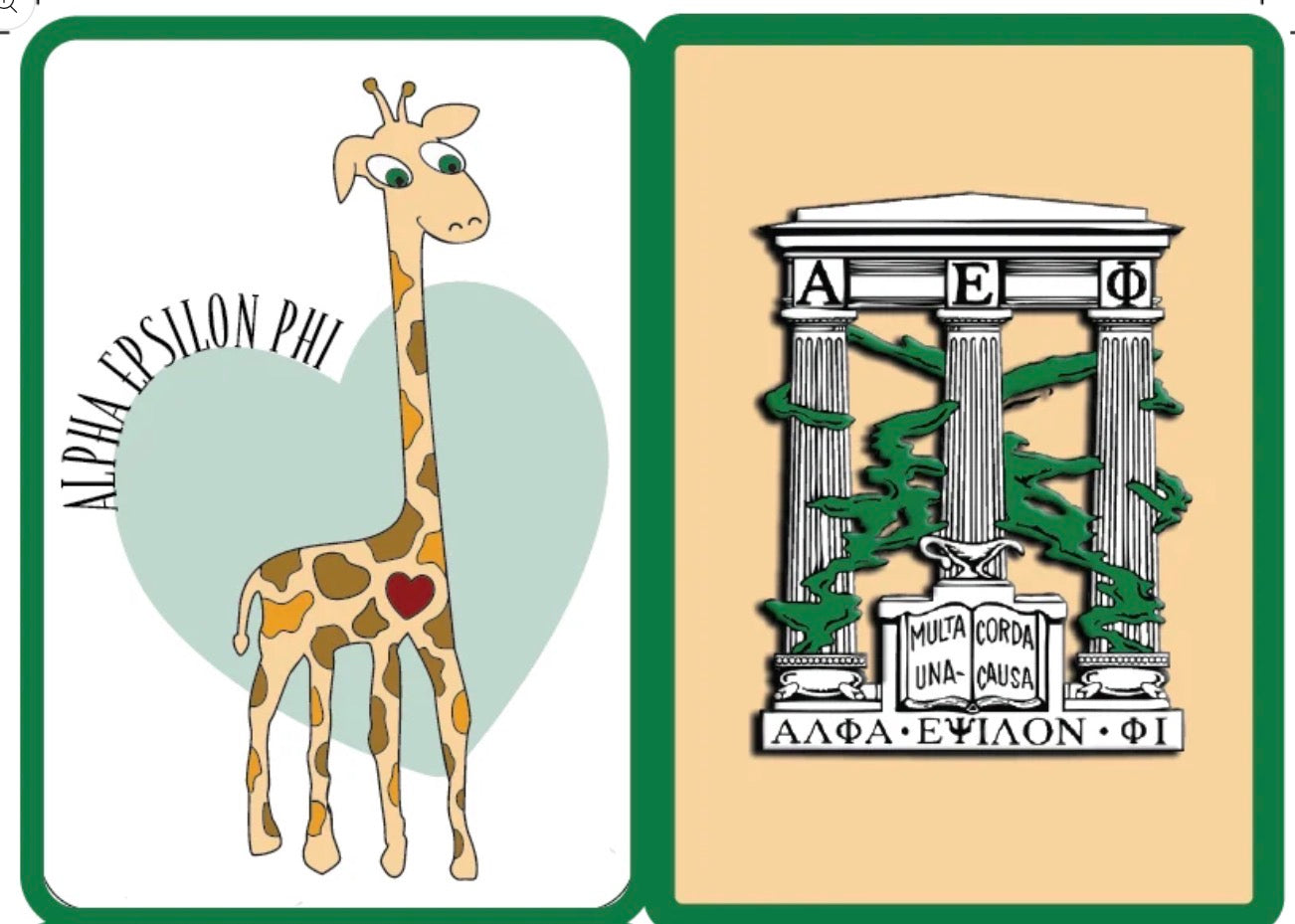 Mahjong Sisterhood Alpha Epsilon Pi Bid Day Bundle - Mahjong Tiles, Mat, and Shufflers