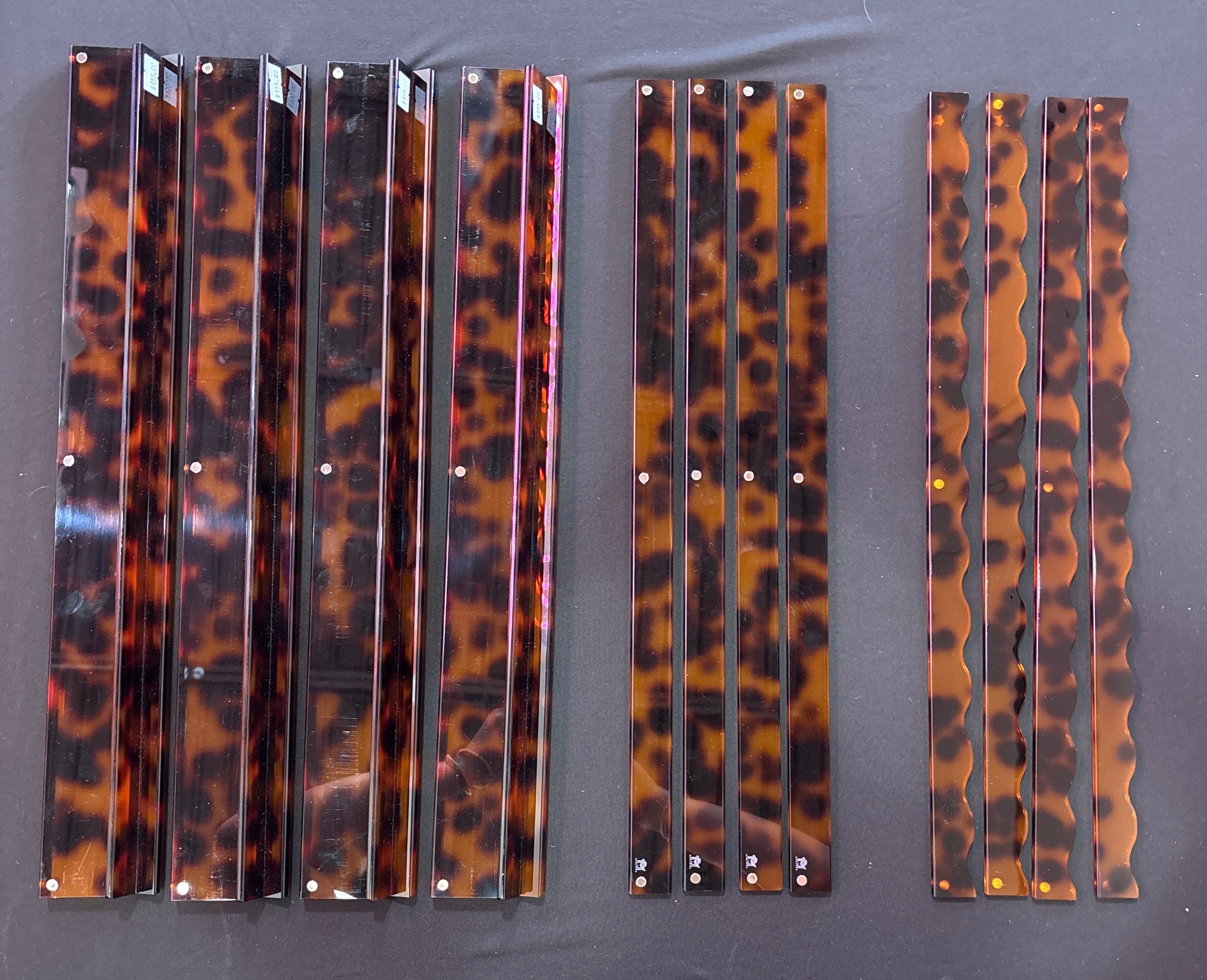 My Fair Mahjong 20in Tortoise Racks + Scalloped Pushers FREE SHIP