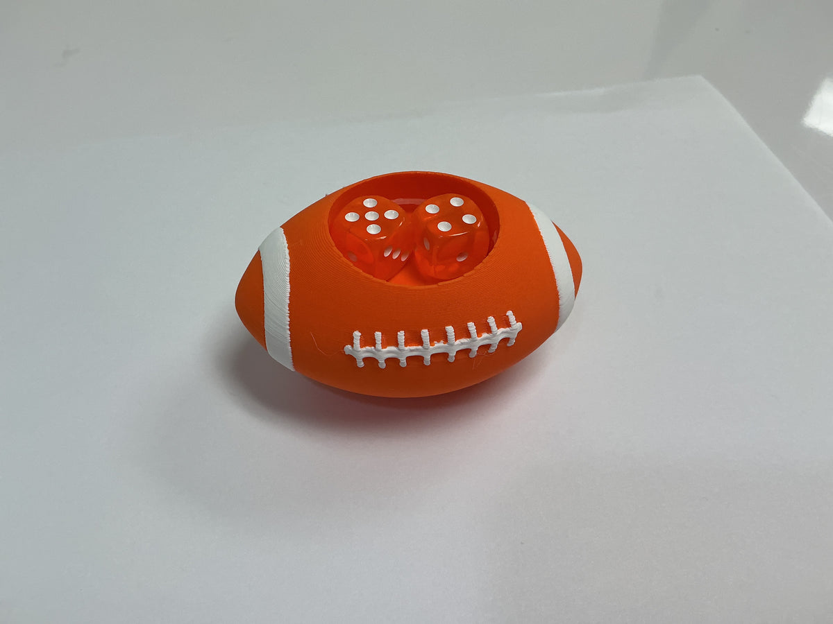 Football Dice Dish w/Dice