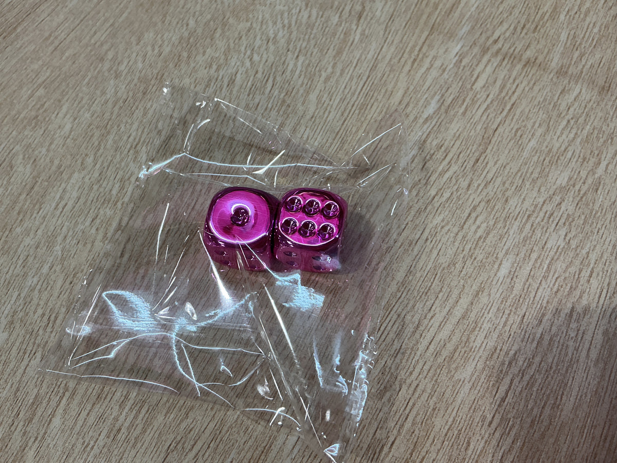 Pink Metallic Mahjong Dice (Copy)