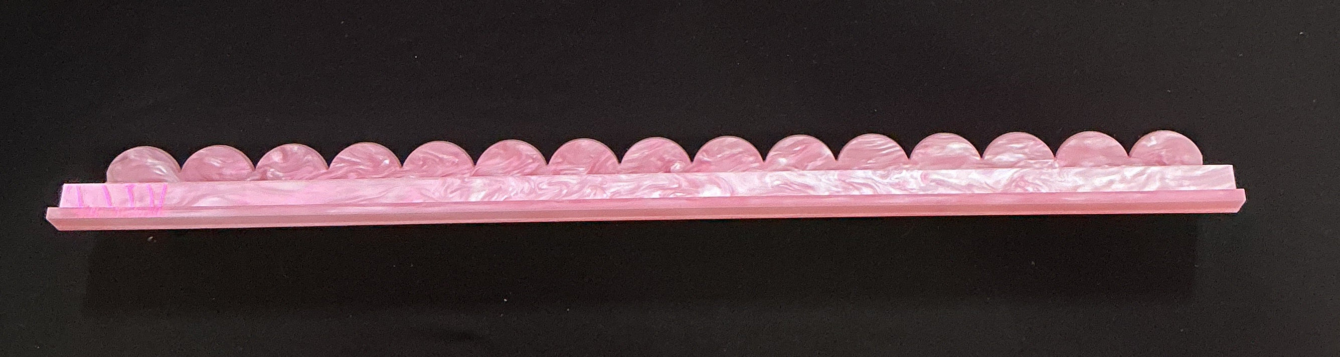 Southern Belles Mahjong Pearlized Pink FLAT Racks with magnetic scalloped pushers