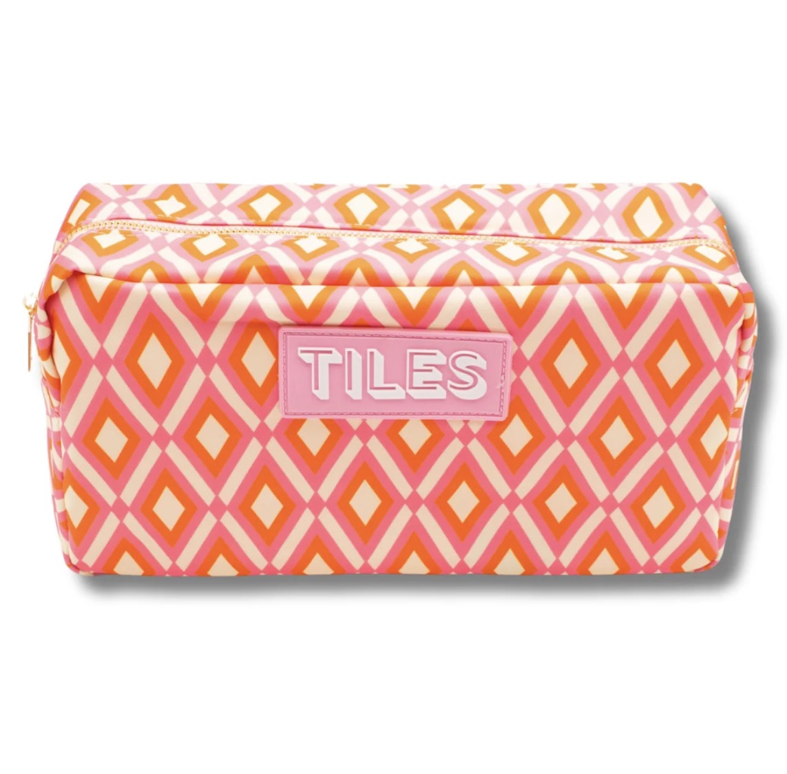 My Fair Mahjong Orange and Pink Diamond Tile Bag
