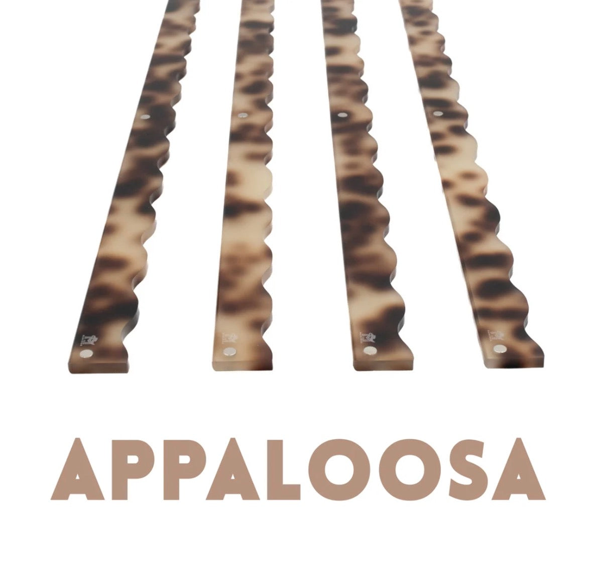 My Fair Mahjong MAHJONG RACK PUSHER ADD ON-MAGNETIC | Premium Acrylic Set(4): Scalloped Appaloosa