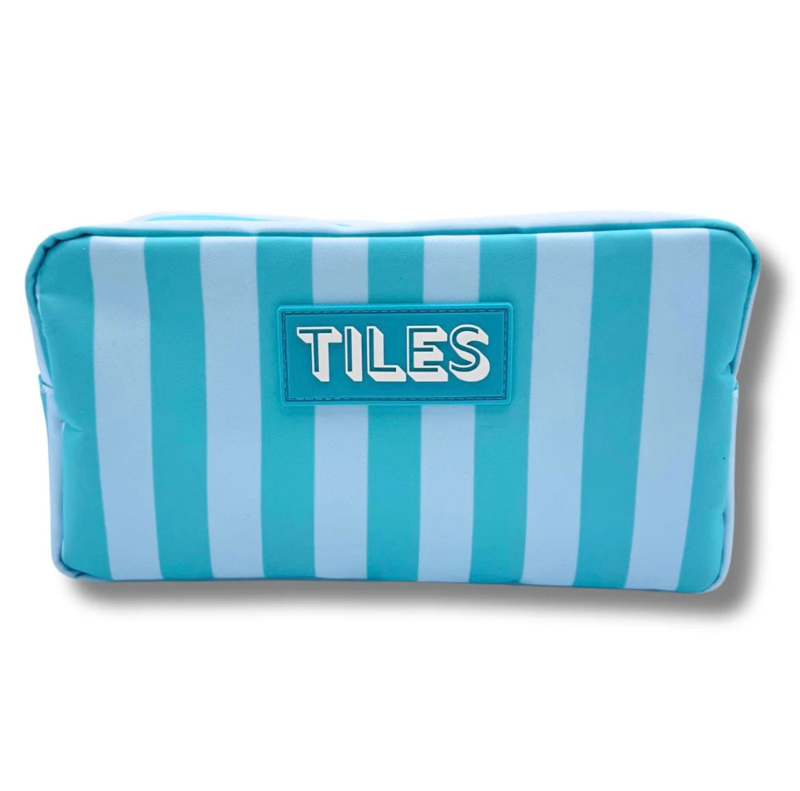 My Fair Mahjong Green and Blue Stripe Tile Bag