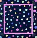 A Beautiful Line Black Polka Dot Mahjong Mat