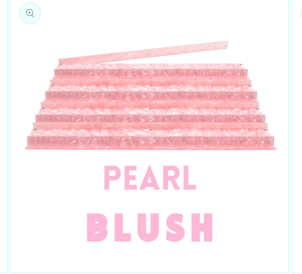 My Fair Mahjong MAHJONG RACKS | Premium Acrylic | 4 Racks + 4 Pushers:  Pearl Blush