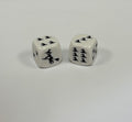 White Halloween Mahjong Dice