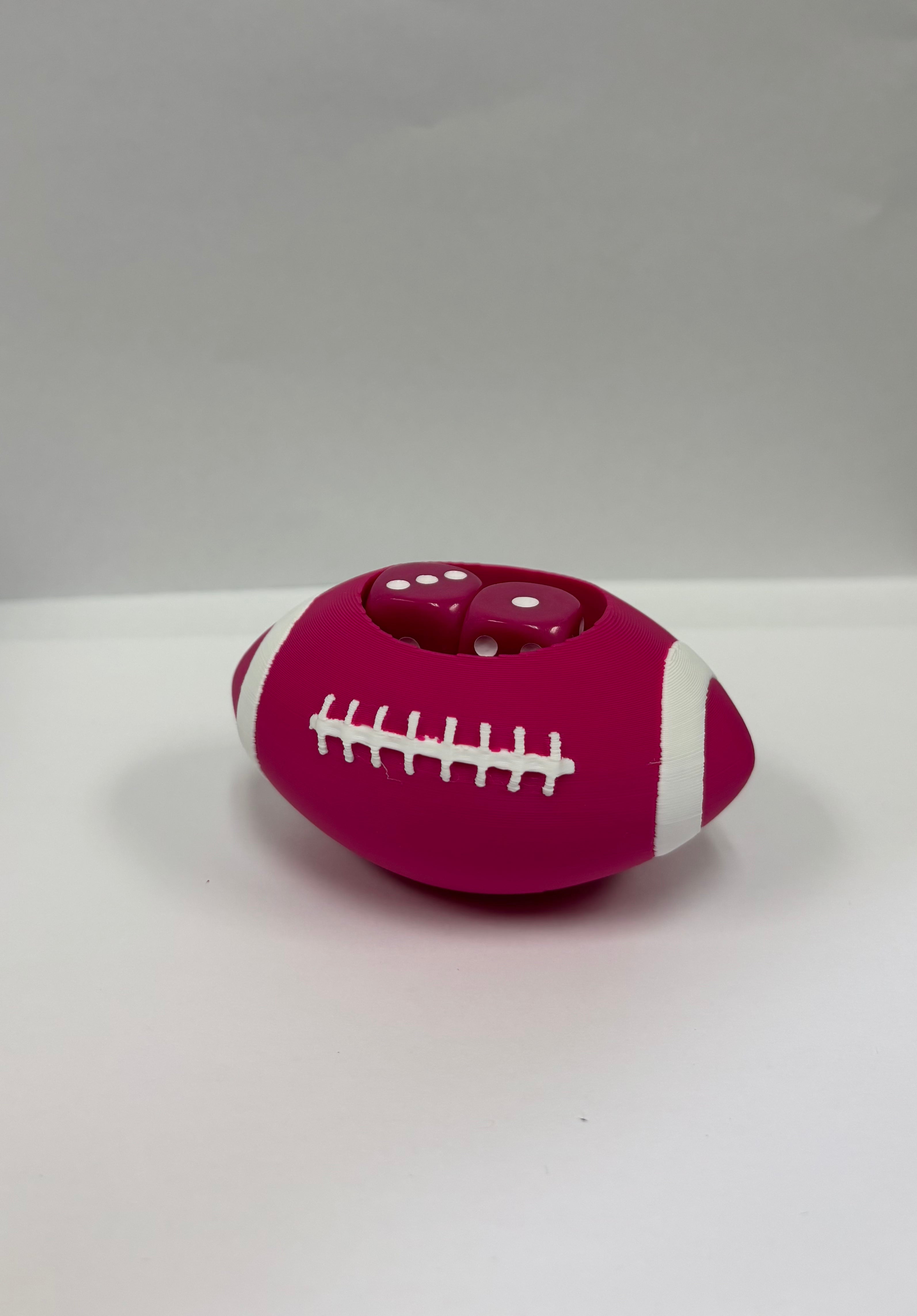Football Dice Dish w/Dice