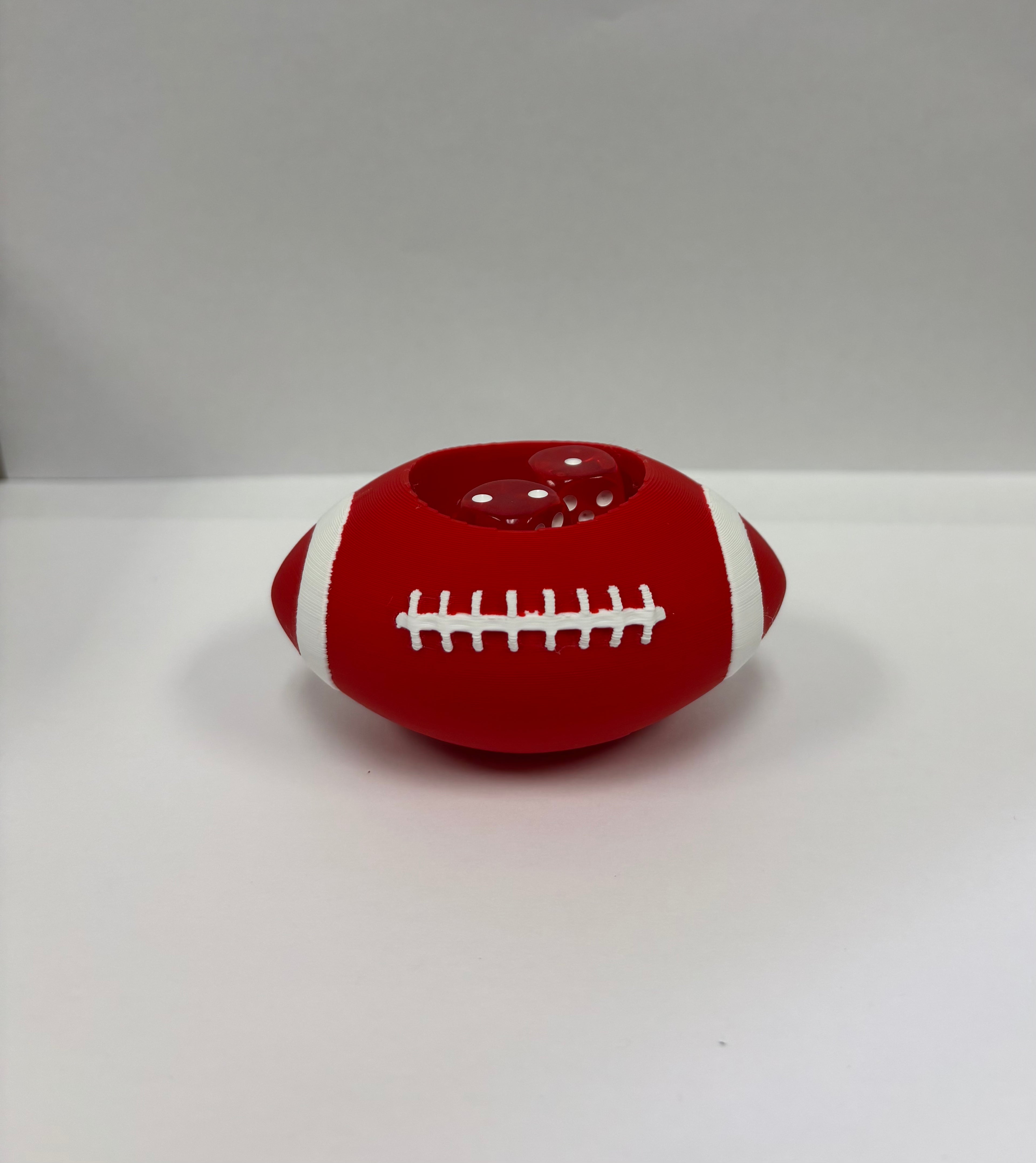 Football Dice Dish w/Dice