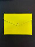 Peace Love Mahjong Chartreuse Card Clutch