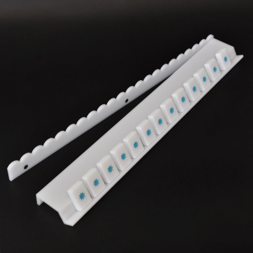 Middle and Main Milk Glass White Scallop Racks 20” (set of 4)