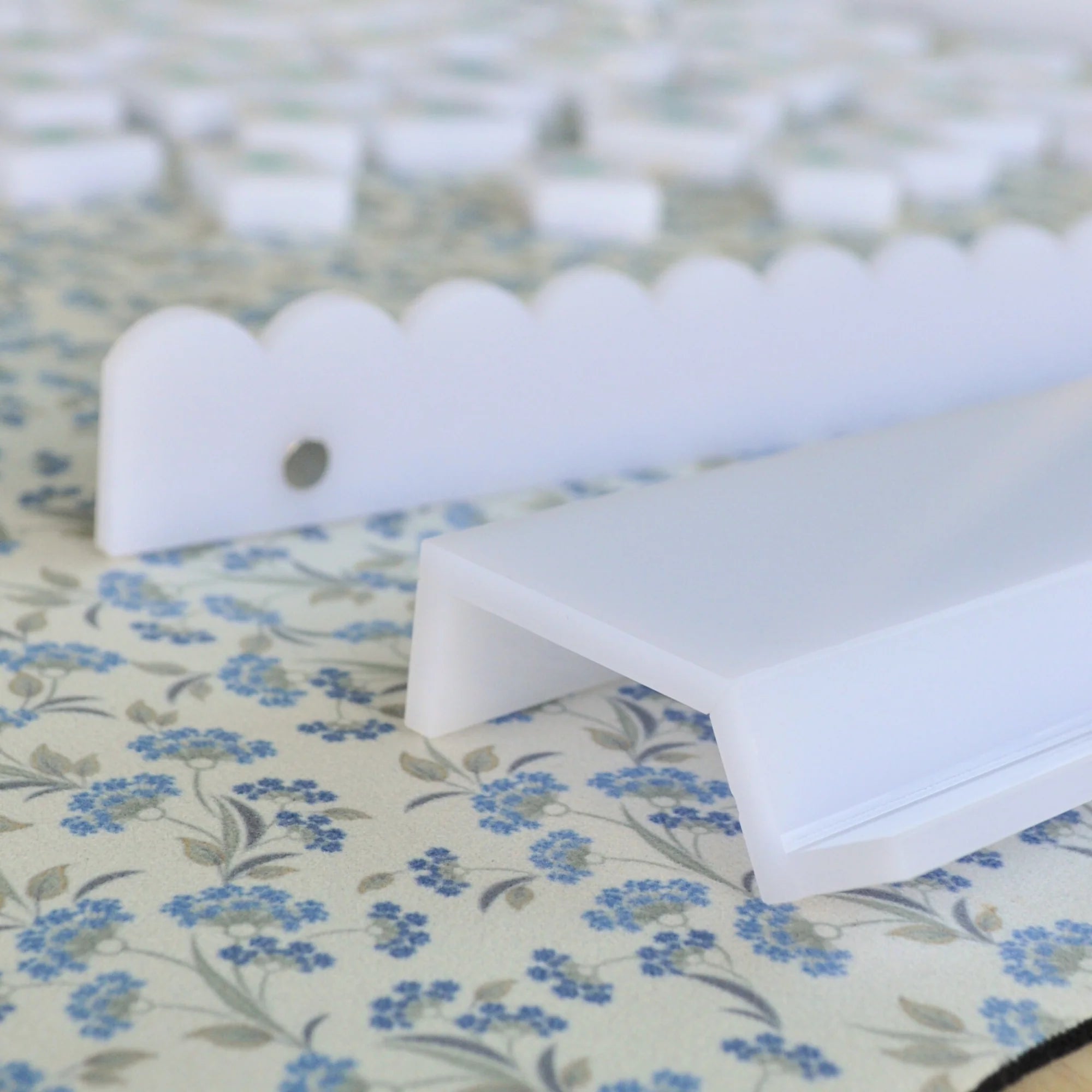 Middle and Main Milk Glass White Scallop Racks 20” (set of 4)