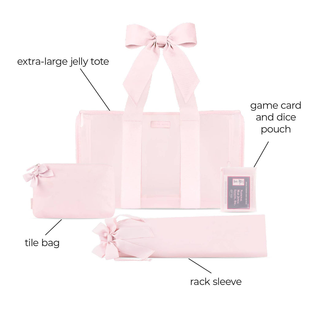 Case-Mate Mahjong Jelly Tote Set: Tortoiseshell Bow