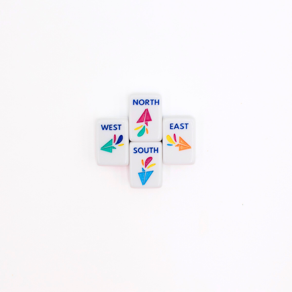 My Fair Mahjong MINI TRAVEL MAHJONG  |  Mini Anywhere Series  |  White CLEARANCE - MUST GO!!!