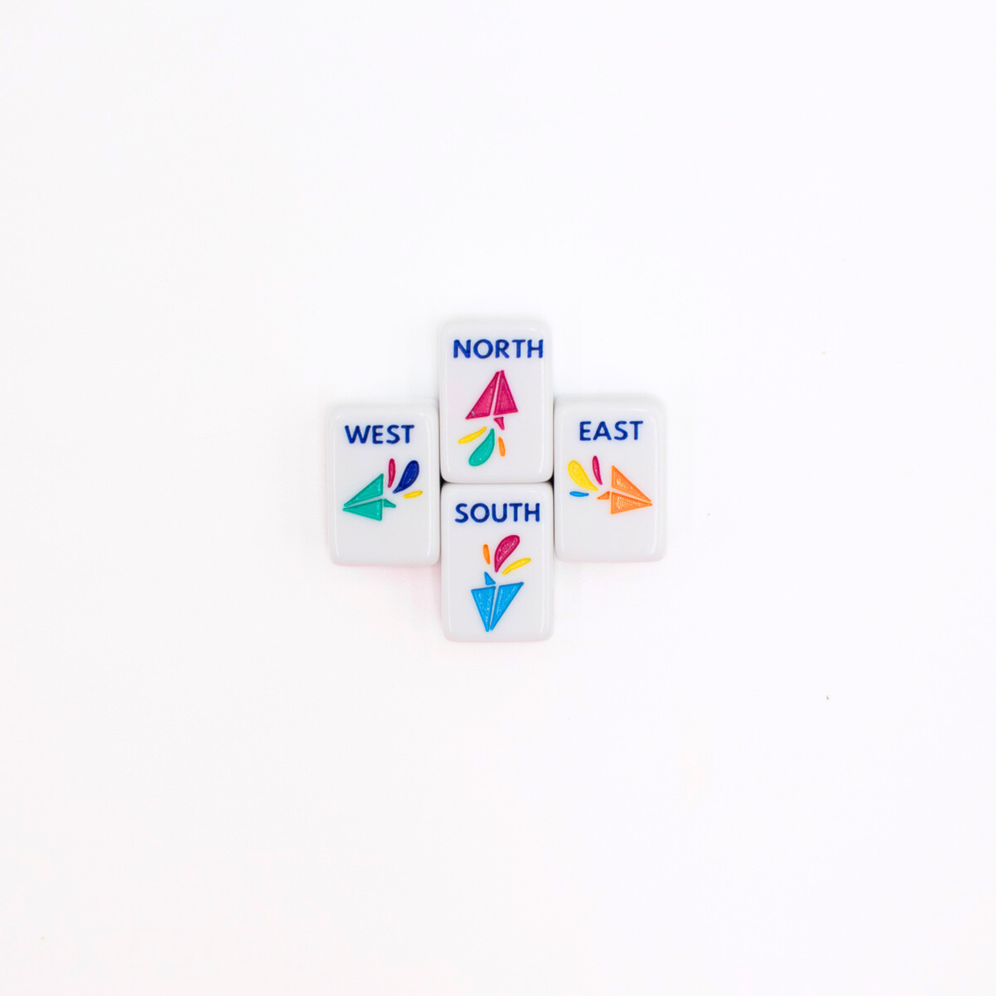 My Fair Mahjong MINI TRAVEL MAHJONG  |  Mini Anywhere Series  |  White CLEARANCE - MUST GO!!!
