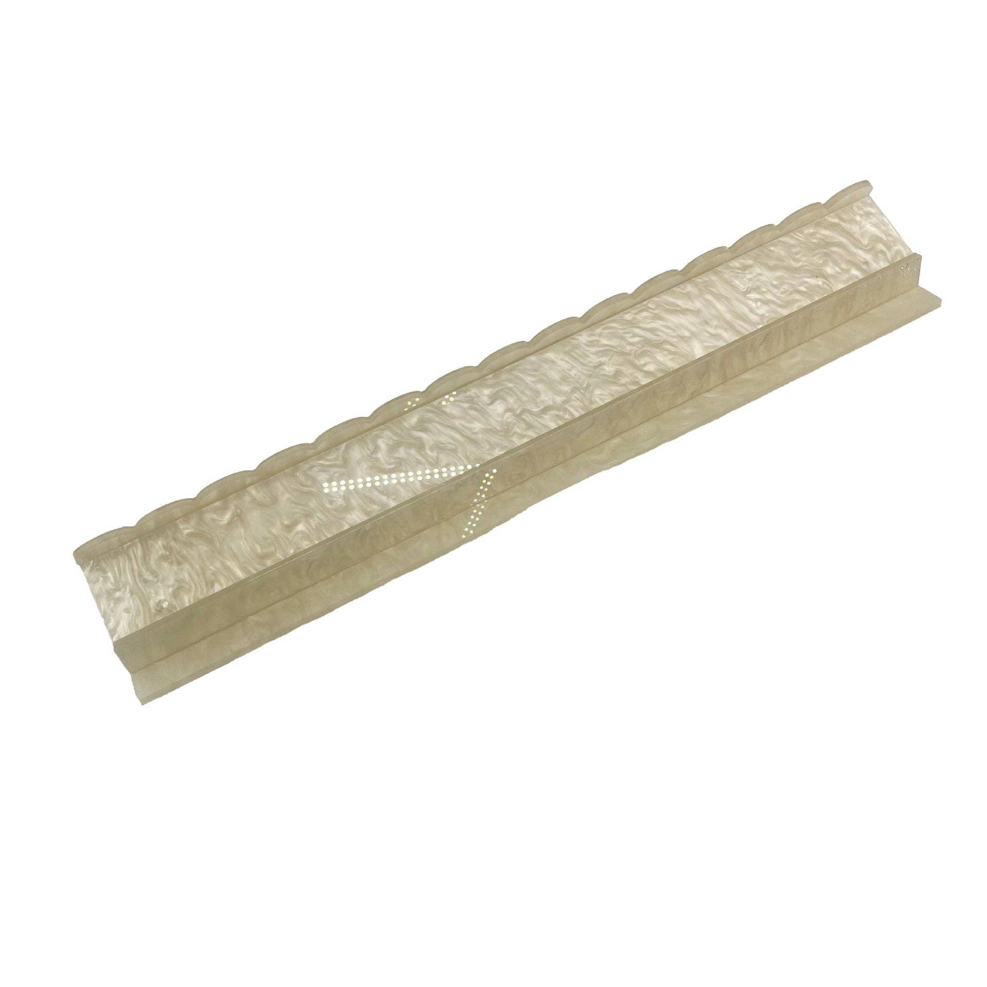 SBM Mahjong Racks Set–20" Acrylic Tile Racks & Pushers: Pearl Blue