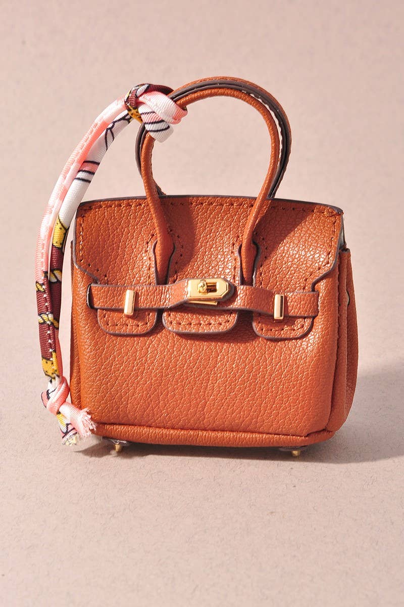 MINI BIRKIN PURSE KEYCHAIN  : Yellow