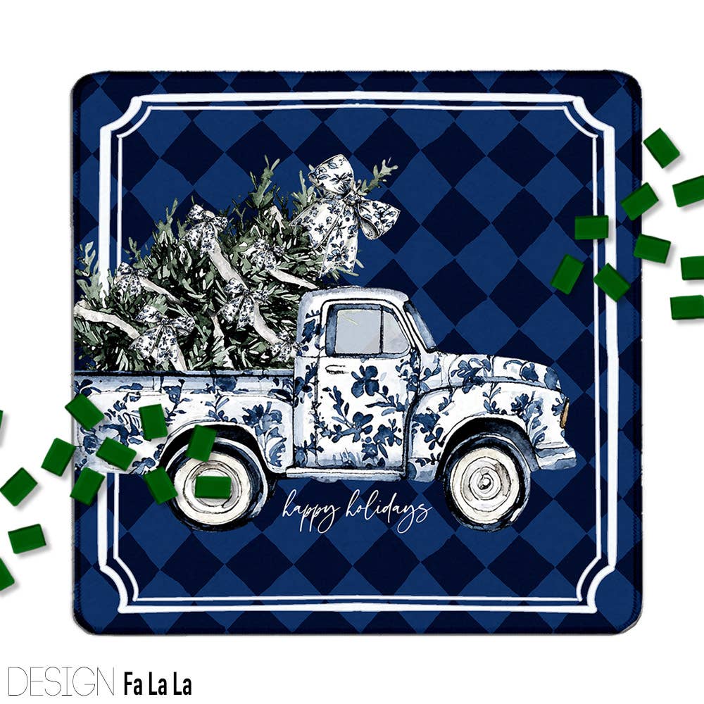 Mahjong Mat 31", Neoprene, Holiday, Christmas, Winter : Joy / Neoprene without bag