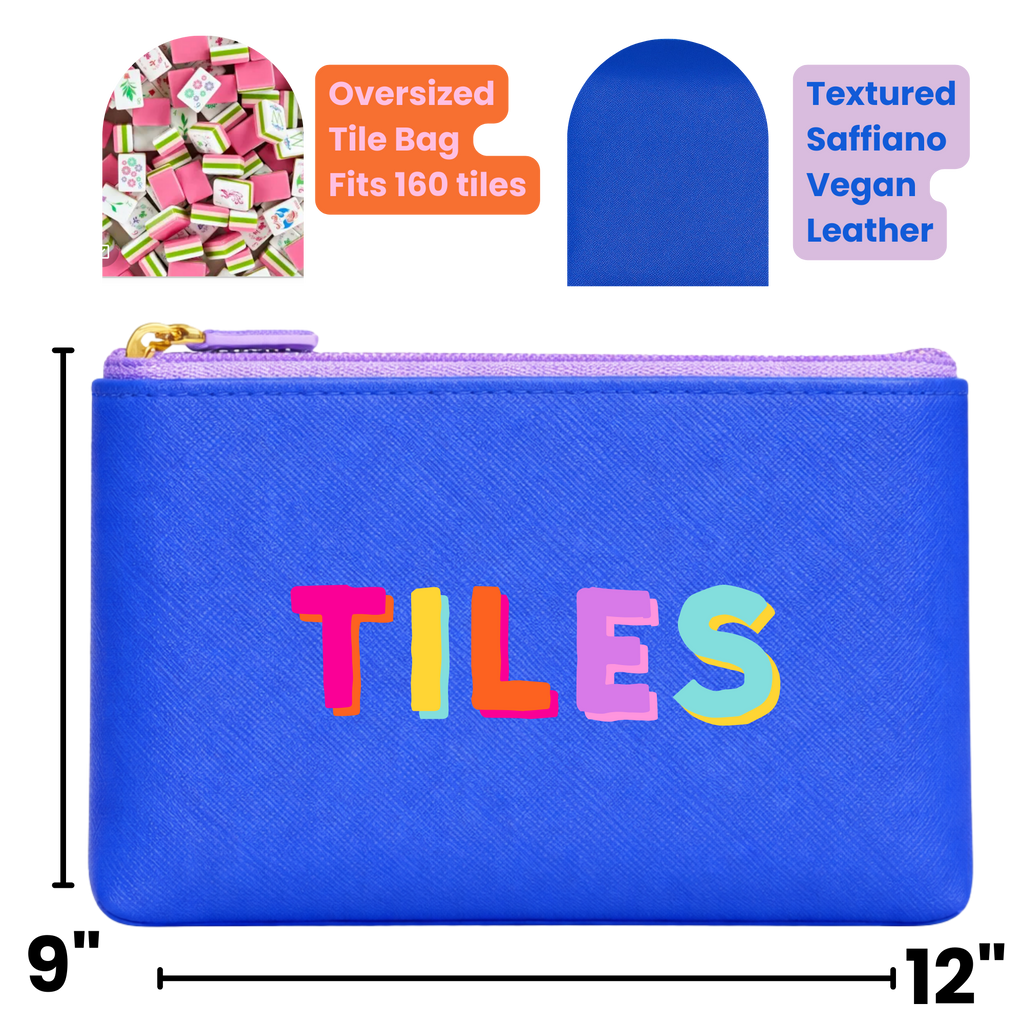Mahjong Tile Storage Bag Mahjong Gift | 4 Colors *NEW: Blue