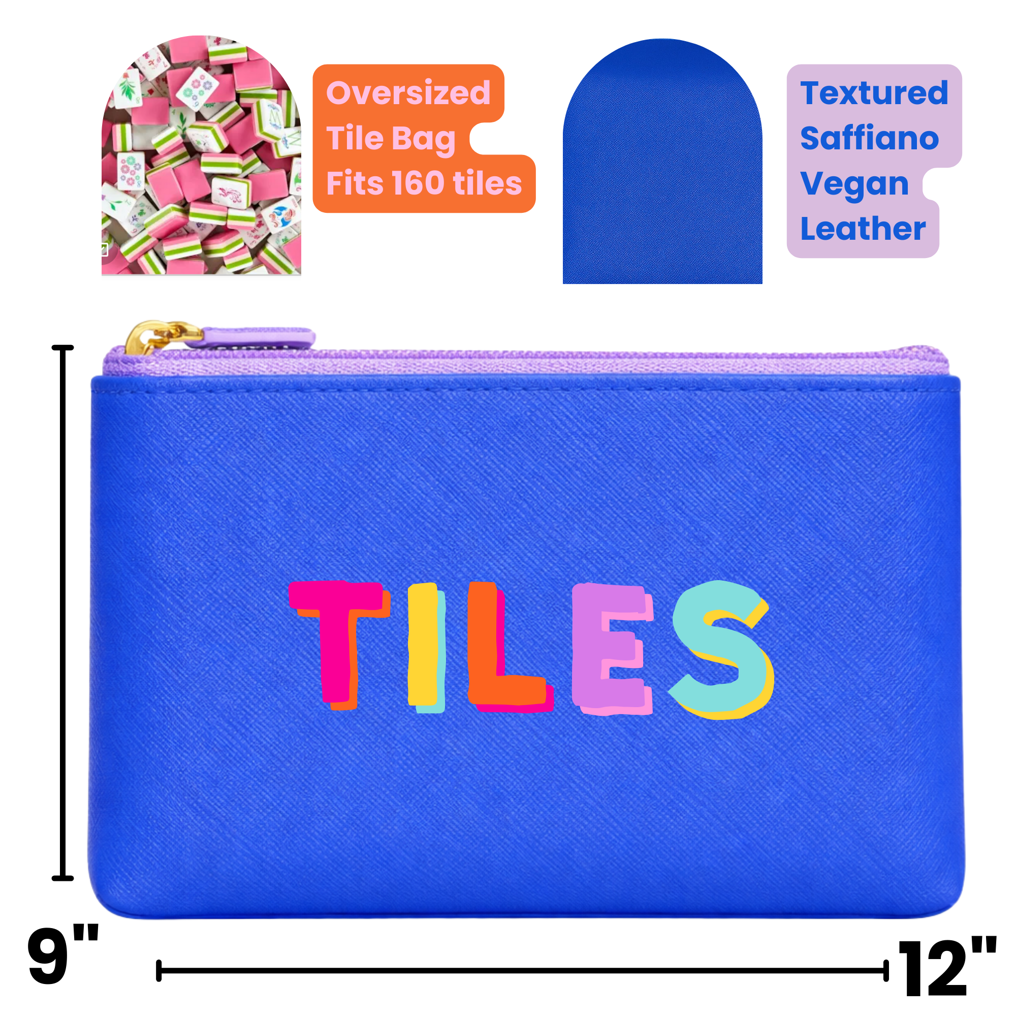 Mahjong Tile Storage Bag Mahjong Gift | 4 Colors *NEW: Green