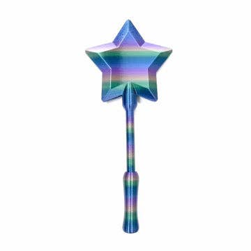 Credit Card Fairy Wand – Tap to Pay Wand Wallet Accessory: Dark Purple Rainbow