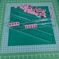 Mahjong Racks Set–20" Acrylic Tile Racks & Pushers: Clear
