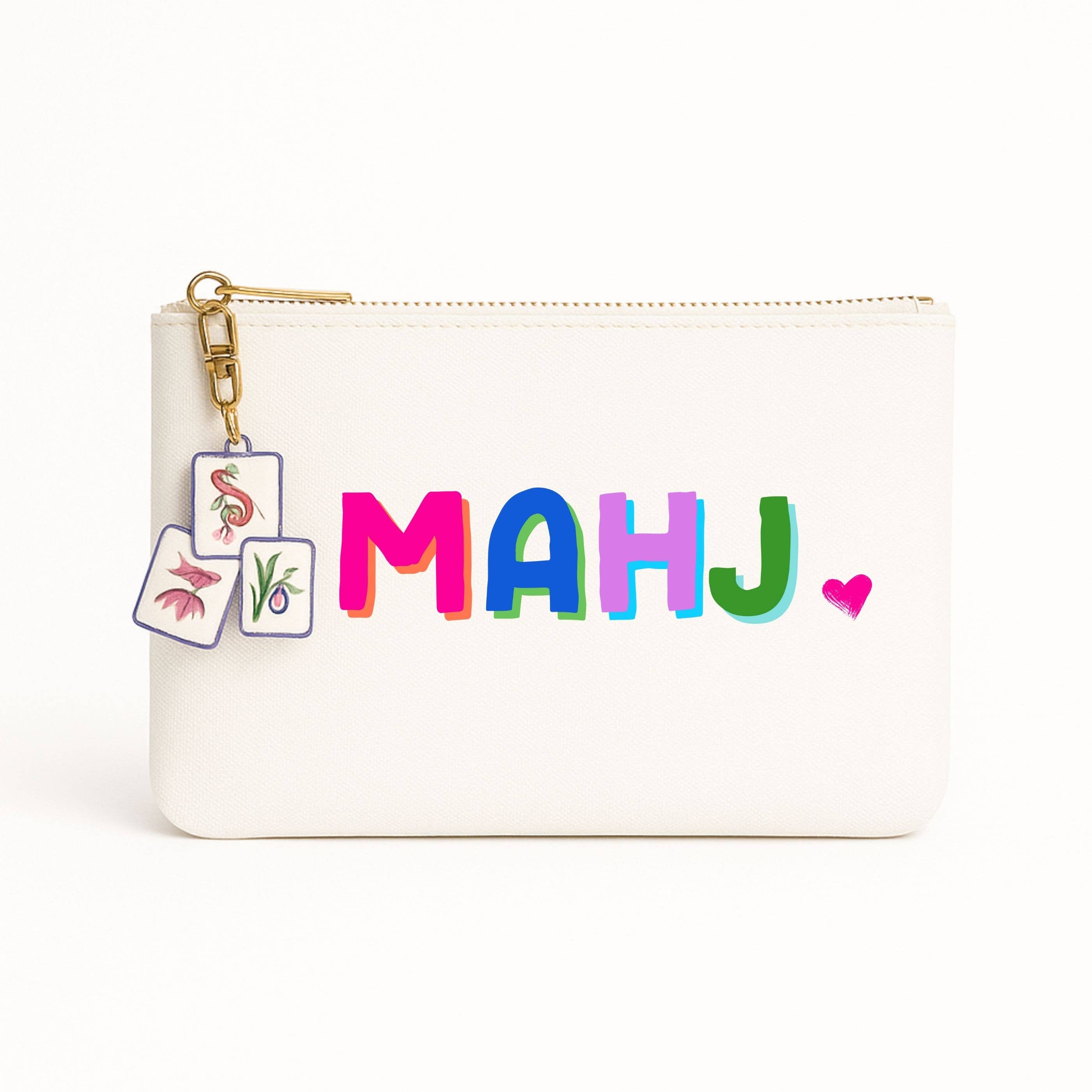 *NEW Mahjong Bag | Canvas mahjong gift bag w/ tile zipper