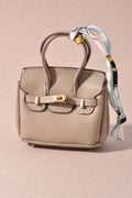 MINI BIRKIN PURSE KEYCHAIN  : Taupe